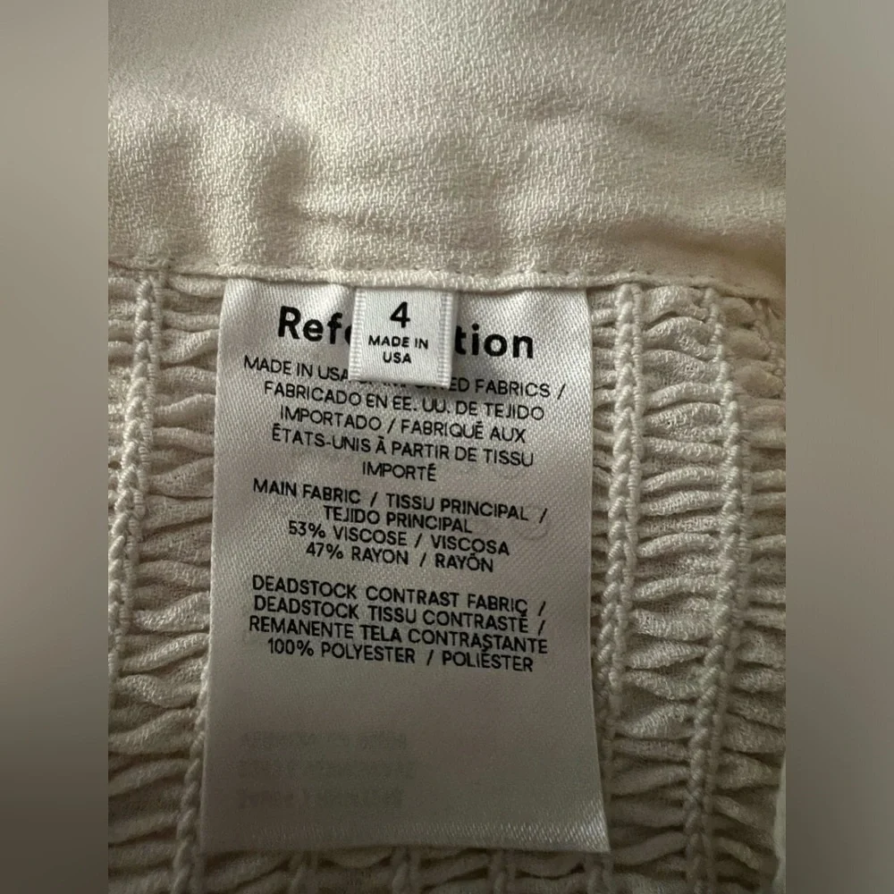 💖 New Reformation Zoey top Size 4 - Picture 5 of 5